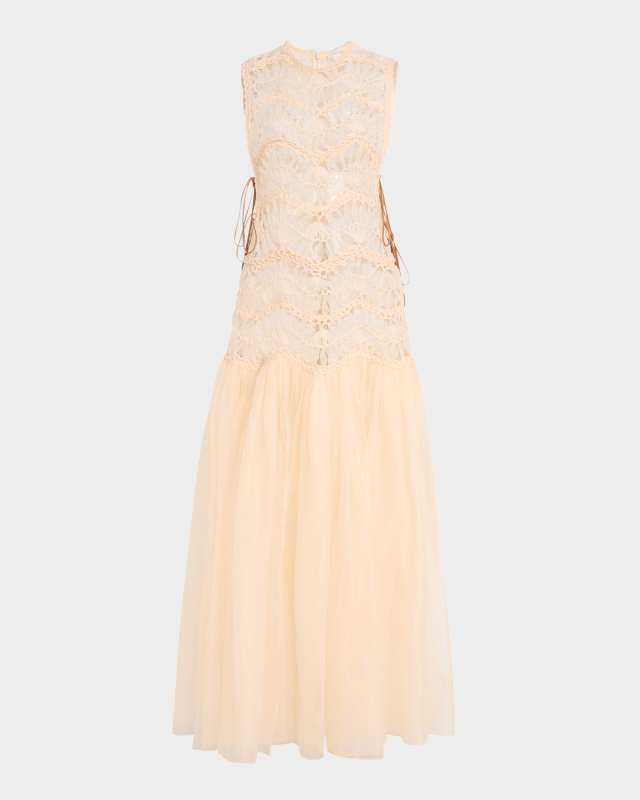 Illuminate Macrame Maxi Dress